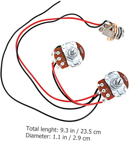 BESPORTBLE 1Set Bass Preamp Circuit Kit Durable Wiring Harness for Electric Bass Music Instrument Part Easy Install Replacement Bass Players in Saudi Arabia