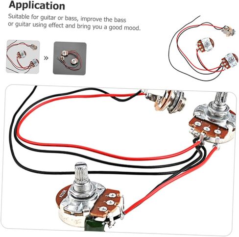 Bass GU55 Wiring Circuit for Bass Guitar Modification Replacement Circuit Frequency Control Preamplifier and Pickup Accessory in Saudi Arabia