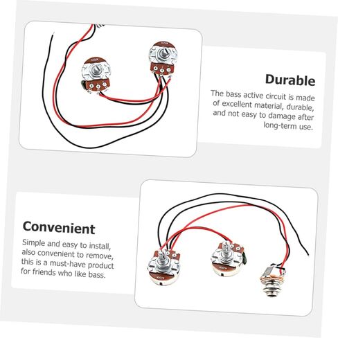 Bass GU55 Wiring Circuit for Bass Guitar Modification Replacement Circuit Frequency Control Preamplifier and Pickup Accessory in Saudi Arabia