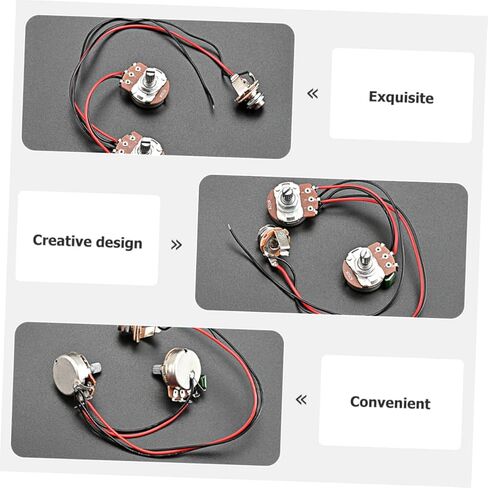 GALPADA Bass Circuit Wiring Harness GU55 Active Bass Preamp Circuit Electric Guitar Parts Compatible Models in Saudi Arabia