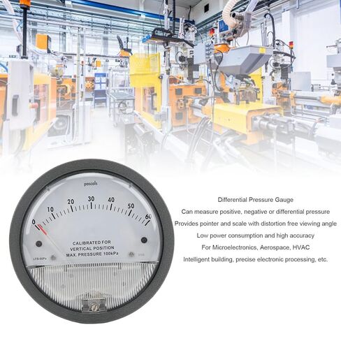 Smart Differential Pressure with Precision Machined Clear Display for Aerospace and HVAC Use Aluminum and Gray in Saudi Arabia