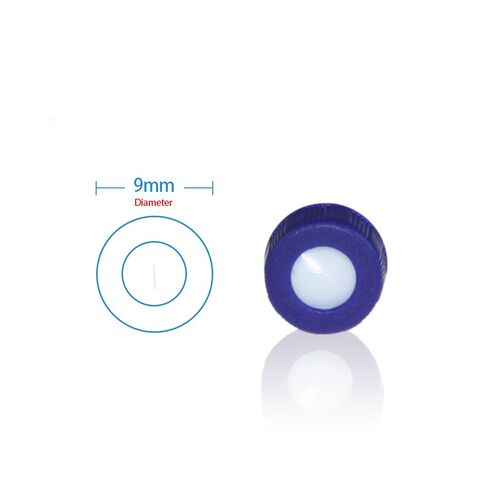 ALWSCI 9 mm Screw Top Vials with 0.3 mL Fused Inserts, Polypropylene, Pre-Slit 9-425 Screw Thread Vial Blue Caps, 9mm, Blue PTFE/White Silicone Septa in Saudi Arabia