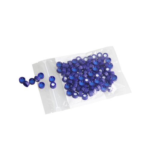 ALWSCI 9 mm Screw Top Vials with 0.3 mL Fused Inserts, Polypropylene, Pre-Slit 9-425 Screw Thread Vial Blue Caps, 9mm, Blue PTFE/White Silicone Septa in Saudi Arabia
