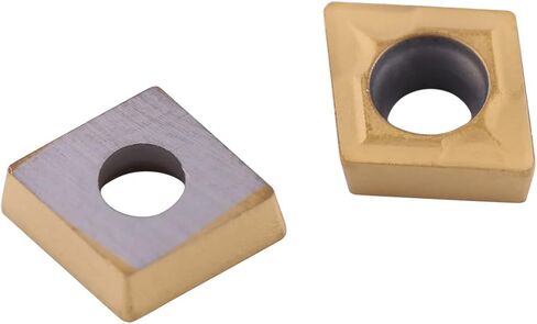 10PCS Carbide Inserts, CNC CCMT060204 HM YBC251 Carbide Lathe Tools, Blade Cutter Lathe Turning Tool with Storage Case for Semi Finishing Steel in Saudi Arabia