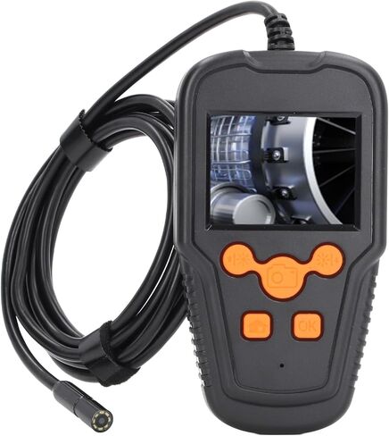 Kikumi Industrial Endoscopy Inspection Camera, VVS Endoscope, 2.4 Inch IPS Screen, Pipeline Inspection Camera, Handheld Endoscope, IP67 Line (5M/16.4ft) in Kuwait