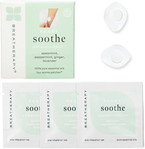 Aromatherapy Soothe Patches - Pure Essential Oil Aroma Patch - Lavender and Peppermint Essential Oils for Soothe - 4-Pack in Kuwait