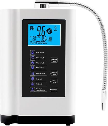 COYEUX Alkaline Acid Water Machine, Water Ionizer, 3.5-10.5 Ph 7 Modes, 600 to -500 Mv, 8000 litres Per Filter, Auto-Cleaning in Kuwait