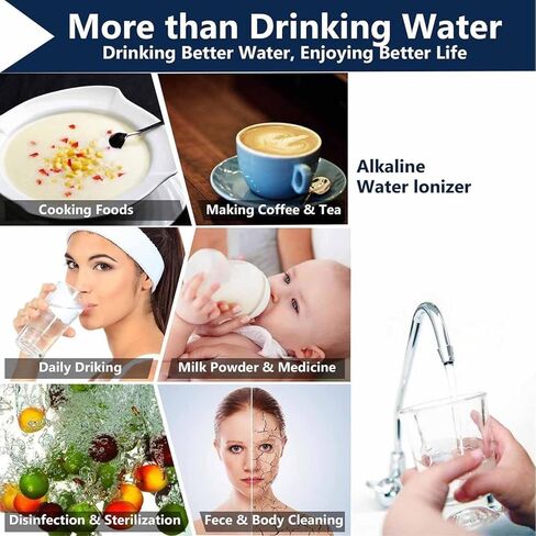 COYEUX Alkaline Acid Water Machine, Water Ionizer, 3.5-10.5 Ph 7 Modes, 600 to -500 Mv, 8000 litres Per Filter, Auto-Cleaning in Kuwait