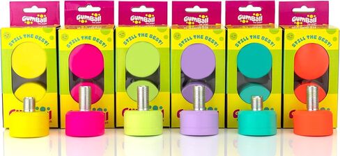 Antik Gumball Toe Stops - Rubber Roller Skate Toe Stoppers - Long (30mm) and Short (18mm) in Saudi Arabia