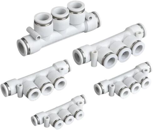 5pcs PKG PK Manifold Connection Quick Air Hose Fitting 12 10 8 6 4 Pipe Tube Pneumatic Push-Fit Connector 4MM 6MM 8MM 10MM 12MM(PKG8-4) in Kuwait
