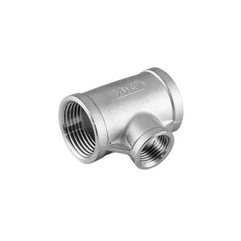 1/4'' - 2'' Female Thread Reducing Tee Type 304 Stainless Steel DN6 - DN50 Water Casting Pipe Fitting Joint 3 Ways Connector(DN32-DN25) in Kuwait