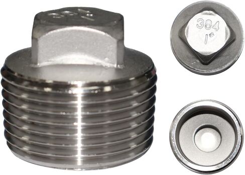 QPQ 304 Pipe Plug, 1-Inch Industrial Threaded Fitting in Kuwait