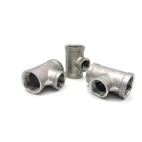 1/4'' - 2'' Female Thread Reducing Tee Type 304 Stainless Steel DN6 - DN50 Water Casting Pipe Fitting Joint 3 Ways Connector(DN32-DN25) in Saudi Arabia
