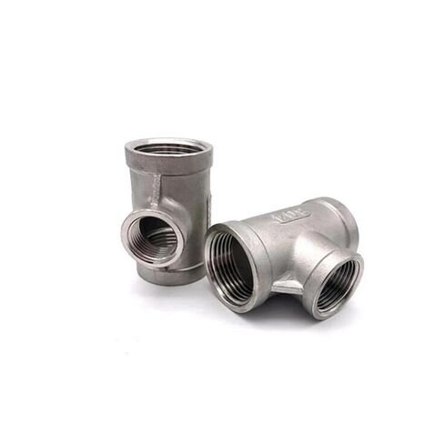 1/4'' - 2'' Female Thread Reducing Tee Type 304 Stainless Steel DN6 - DN50 Water Casting Pipe Fitting Joint 3 Ways Connector(DN32-DN25) in Saudi Arabia