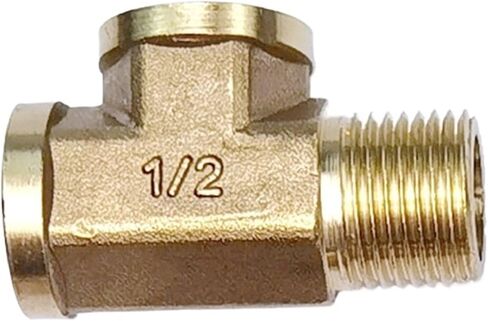 Tee Fittings, Brass BSP Tee Pipe Fitting Hose Barb Male/Female Thread Multiple Sizes Water Oil Gas(Female-f-f,1.2inch) in Saudi Arabia