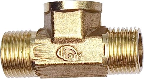 Tee Fittings, Brass BSP Tee Pipe Fitting Hose Barb Male/Female Thread Multiple Sizes Water Oil Gas(Female-f-f,1.2inch) in Saudi Arabia