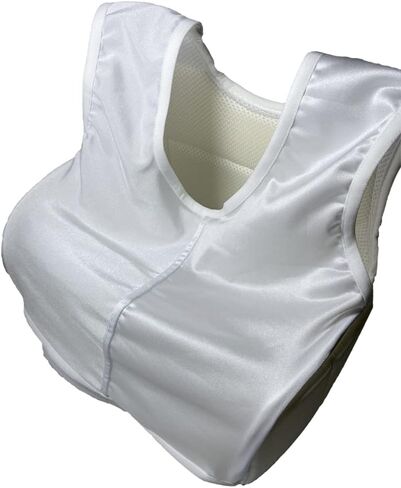 Breathable Canvas Boxing Chest Guard Rib Armour Body Protector with Foam Padding Adjustable Strap for Martial Arts Taekwondo Muay Thai Training in Kuwait