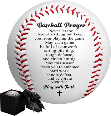 Religious Baseball Gift for Boys 8-12 Baptism First Communion Confirmation Inspirational Bible Verse with Box Easter Basket Stuffer for Baseball Players Lovers Teen Godson in Saudi Arabia