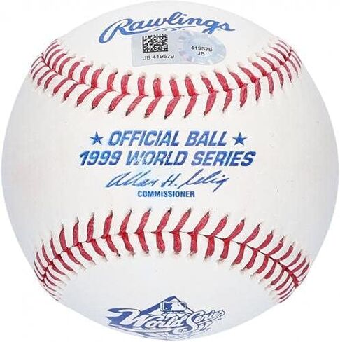 Bernie Williams New York Yankees Autographed 1999 World Series Logo Baseball - Autographed Baseballs in Saudi Arabia