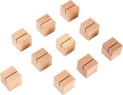 10 Wooden Place Card Holders, Suitable for Wedding Party Table Numbers, Wedding Banquet Sign Displays, Rustic Party Decor, Wooden Sign Holders, Country-Style Decor (Number-2) in Saudi Arabia
