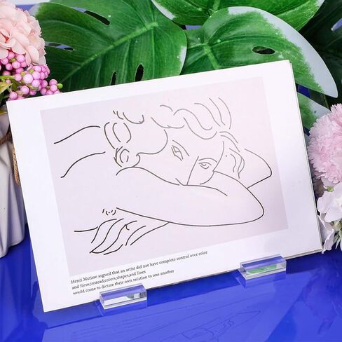 BOYIVI 10Pcs Clear Acrylic Table Card Stands Set Elegant Name Display Holders for Menus, Weddings, Office Meetings and Photo Signs (Rectangle) in Saudi Arabia