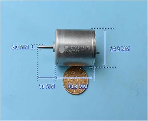RK-RF-370CA-22170 Precious Metal Brush Motor DC 5V 6V 6000RPM 24mm Round Electric Spindle Motor Long Shaft Toy in Kuwait