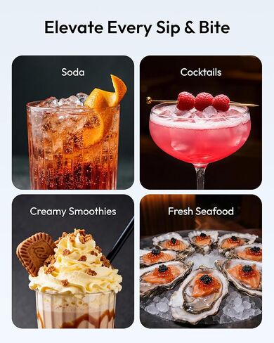 EUHOMY Commercial Nugget Ice Maker Machine, 80lbs/24H, Stainless Steel Under Counter Pebble Ice Maker with Water Filter, 9.25lbs Storage Bin, Soft Sonic Ice Machine for Home/Bar/Cafe/Restaurant in Kuwait