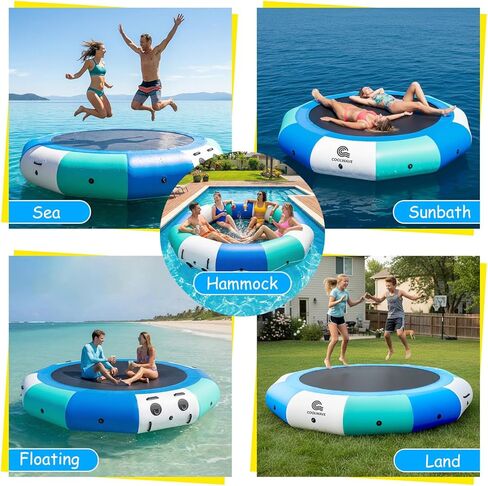 COOLWAVE ترامبولين مائي قابل للنفخ للبحيرة in Kuwait