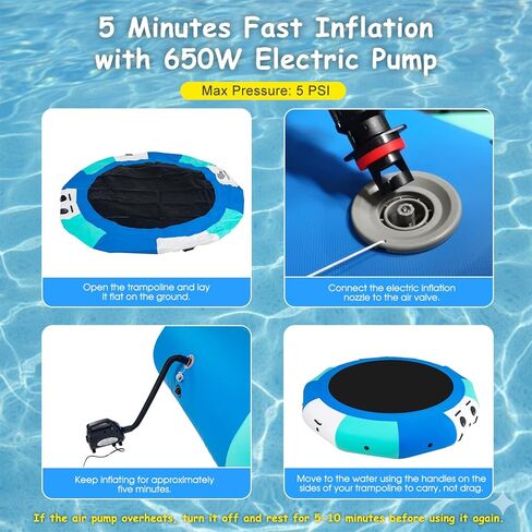 COOLWAVE ترامبولين مائي قابل للنفخ للبحيرة in Kuwait