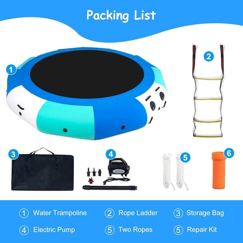 COOLWAVE ترامبولين مائي قابل للنفخ للبحيرة in Kuwait