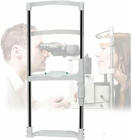 Chin Rest Vision Training Bracket,Forehead with Height Adjustment Knob,95mm Lifting Distance- in Kuwait