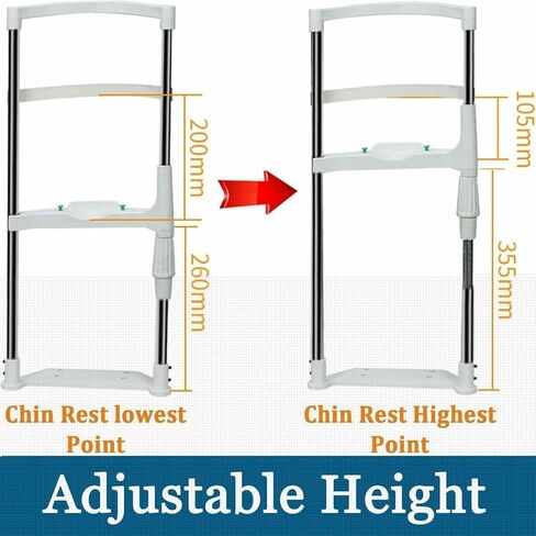 مسند الذقن والجبهة | قوس تدريب الرؤية من النوع H | ملحق مقياس الانكسار التلقائي للعيون | ارتفاع قابل للتعديل | معدات قياس البصر المريحة والمتينة- in Kuwait