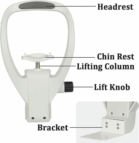 مسند الجبين قابل للتعديل لمقياس الانكسار التلقائي، مثبتات دعم الذقن المنحنية المريحة تدعم الرفع - in Kuwait