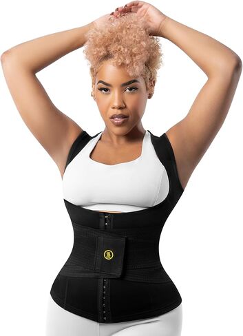 HOT SHAPERS Women’s Hourglass Body Sculpting Kit - Waist Cincher & Waist Trainer with Sweat Fabric for Full-Body Contouring in Kuwait