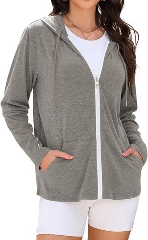 TASAMO Zip Up Hoodie Women Oversized Sweatshirt Long Sleeve 2026 Comfy Lightweight Outfit Jackets Workout Clothe in Saudi Arabia
