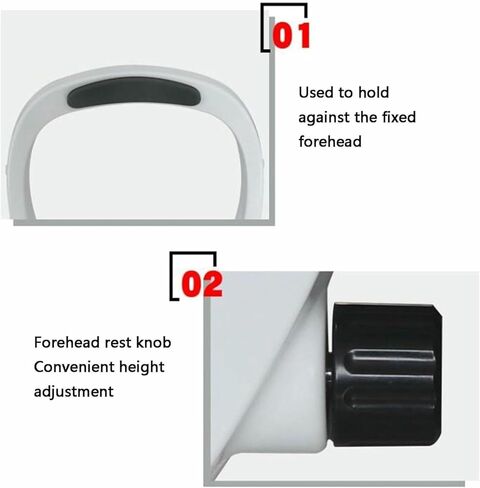 ملحقات قياس البصر لدعم الجبين ومسند الذقن، دعامة للجبهة للتدريب على الرؤية ومقياس الانكسار التلقائي، مع مقبض تعديل، معدات نظارات للانكسار التلقائي- in Kuwait