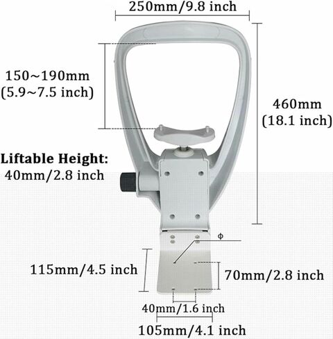 مسند الذقن ودعم الجبهة لقياس البصر - ارتفاع قابل للتعديل، وسادة مريحة، لمحلات النظارات ومراكز العناية بالعيون، دعامة تدريب الرؤية- in Kuwait