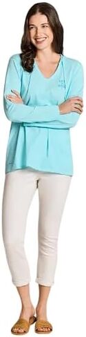 Life is Good. Women's Burst Symmetry Long Sleeve Crusher-LITE Hoodie, Aqua Blue in Saudi Arabia