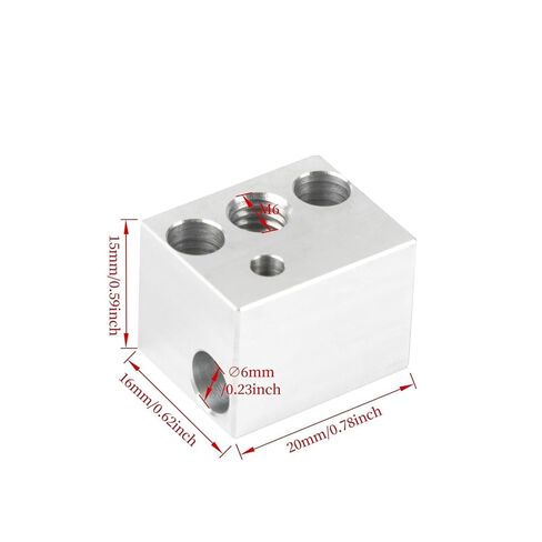 Aluminium Alloy Heat Block Print Head Extruder 3D Printer Accessoires in Kuwait