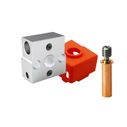 3D Printer Part Aluminum Plated Heating Block CR6-SE Bi-Metal Throat CR6SE Hotend Parts(CR6 SE Aluminum,1pcs) in Kuwait