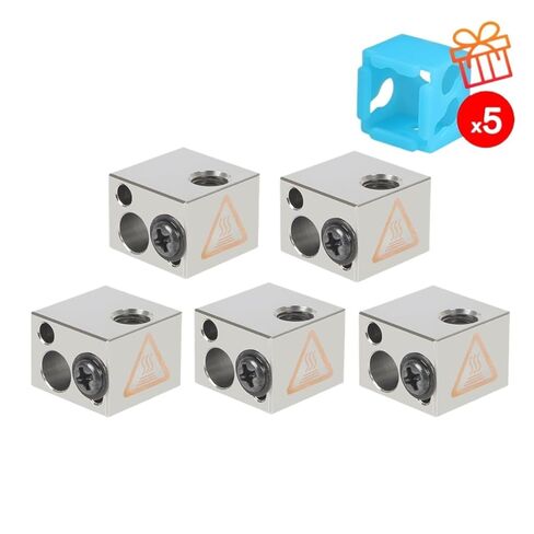 5/10pcs 3D Printer Parts Copper Heating Block Volcano Hotend Heat Nozzle(BP6 10pcs,Copper NV6) in Saudi Arabia