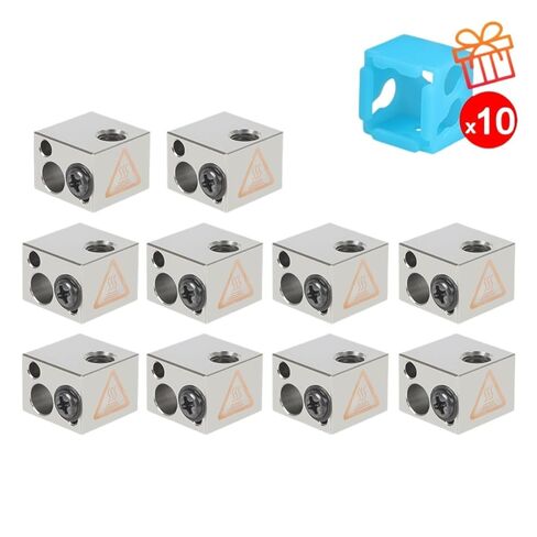 5/10pcs 3D Printer Parts Copper Heating Block Volcano Hotend Heat Nozzle(BP6 10pcs,Copper NV6) in Saudi Arabia