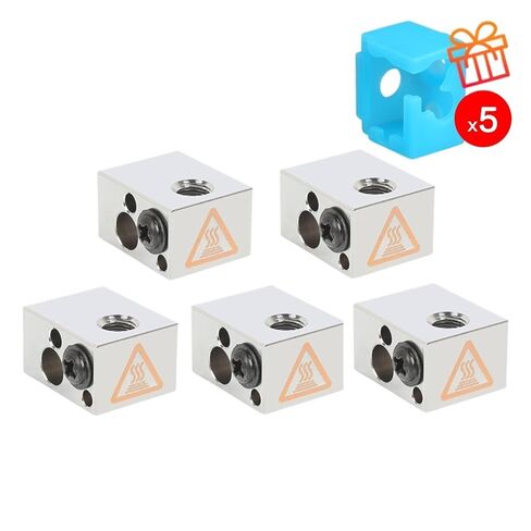 5/10pcs 3D Printer Parts Copper Heating Block Volcano Hotend Heat Nozzle(BP6 10pcs,Copper NV6) in Saudi Arabia