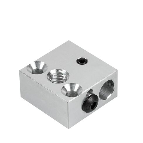 Heated Block Aluminium Plated Copper Brass Heat Hotend 3D Printer Extruder(Plated Copper) in Kuwait