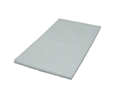 14" x 20" White Rectangular Super Polish Floor Pad case of 5 in Kuwait