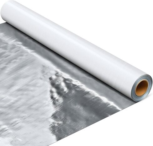 Ireer 4ft *250ft Radiant Barrier Insulation Roll Attic Reflective Commercial Grade Heavy Duty Foil Insulation Cover Roll Wrap for Garage Door Roof House Cold Storage in Saudi Arabia