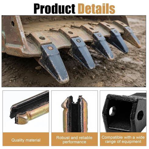 10 Pcs Bucket Teeth Flex Pins,Bobcat Bucket Teeth Replacement Dental Pin Compatible with 23 230 Buckets Tooth T23P D39094 6567620 23FP backhoes mini excavators Skid Steer Loader in Kuwait