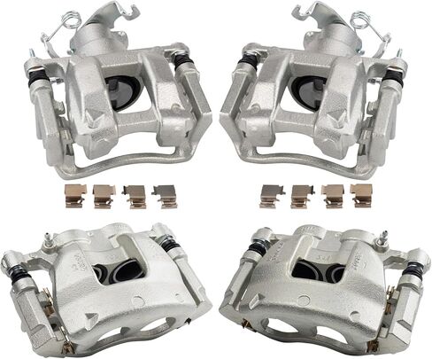 TRQ Brake Caliper Set Compatible with 2010-2015 Lexus RX350 2015 RX450h 2014-2019 Toyota Highlander 2011-2020 Sienna in Kuwait