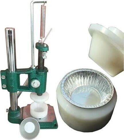 Manual Egg Tart Pressing Machine, Commercial Egg Tart Maker with Mold, Tart Crust Forming Tool for Home and Restaurant Use (H41) in Kuwait