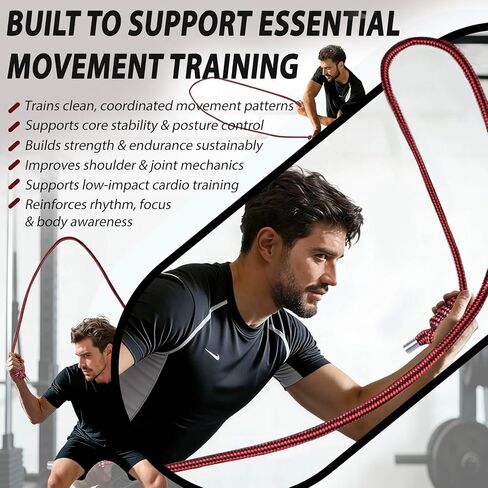 1.5lb Weighted Flow Rope for Men & Women – Heavy Rope Training Tool for Mobility, Coordination & Low-Impact Cardio in Saudi Arabia